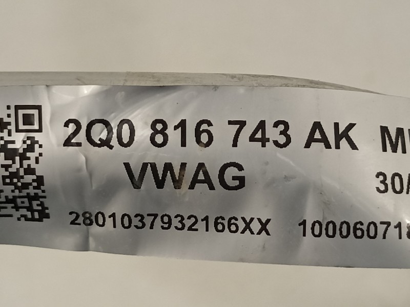 Recambio de tubo aire acondicionado para seat arona xperience referencia OEM IAM 2Q0816743AK  