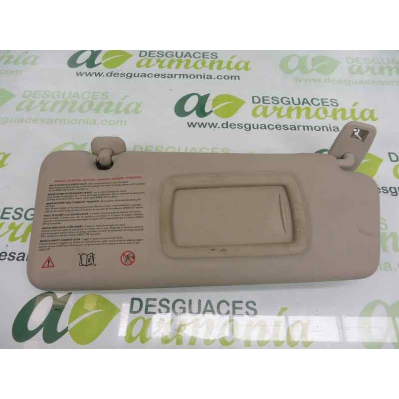 Recambio de parasol derecho para renault megane iii berlina 5 p dynamique referencia OEM IAM   