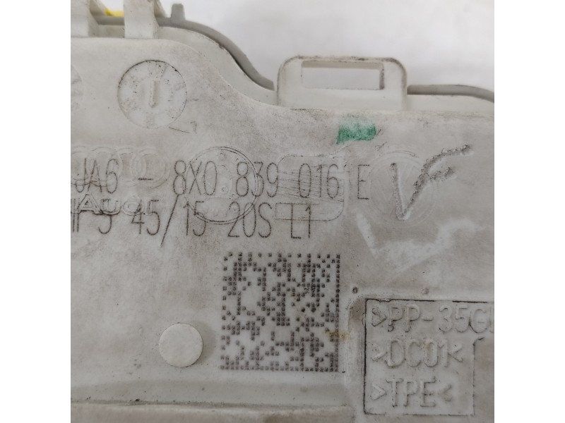 Recambio de cerradura puerta trasera derecha para audi a1 sportback (8xf) adrenalin referencia OEM IAM 8X0839016E  