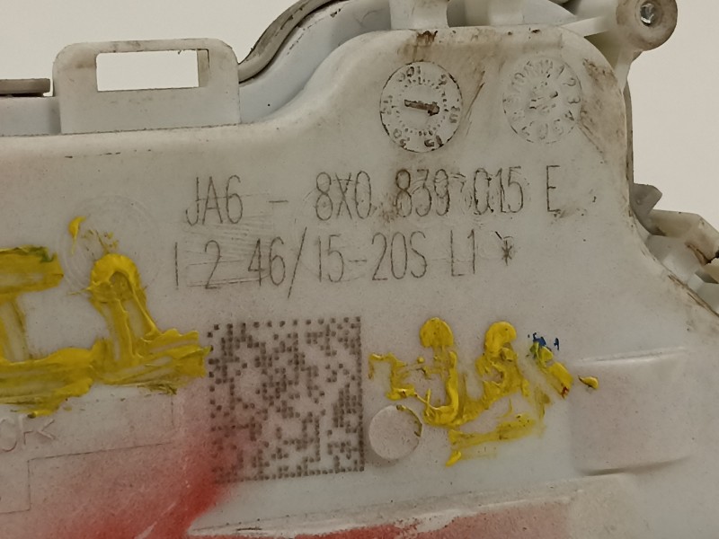 Recambio de cerradura puerta trasera izquierda para audi a1 sportback (8xf) adrenalin referencia OEM IAM 8X0839015E  