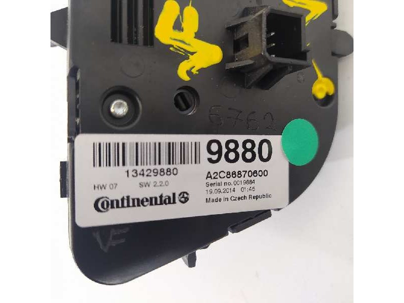 Recambio de mando climatizador para opel zafira tourer excellence referencia OEM IAM 9880 13429880 A2C86870600