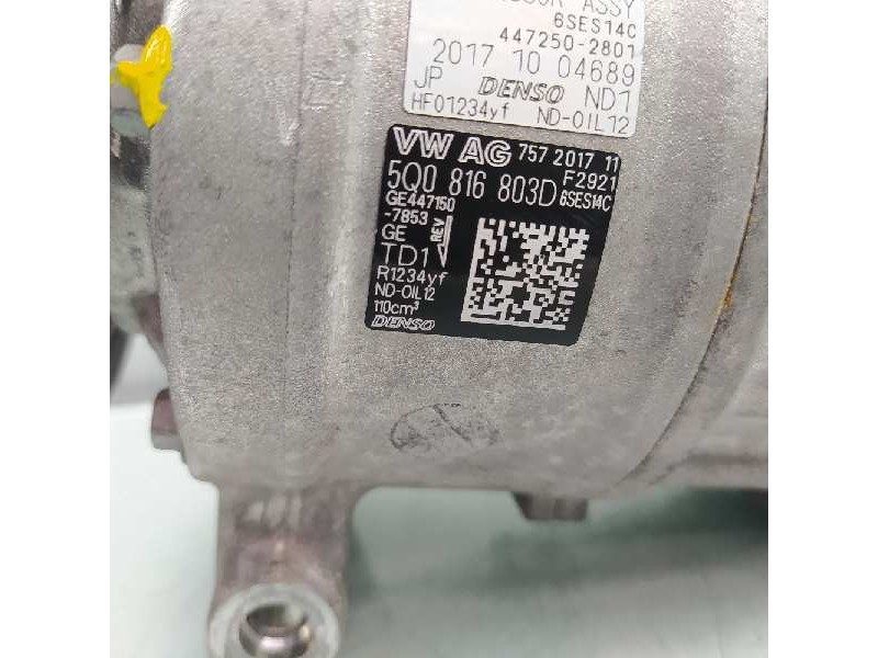 Recambio de compresor aire acondicionado para seat ibiza (kj1) style referencia OEM IAM 5Q0816803D 4472502801 4471507853