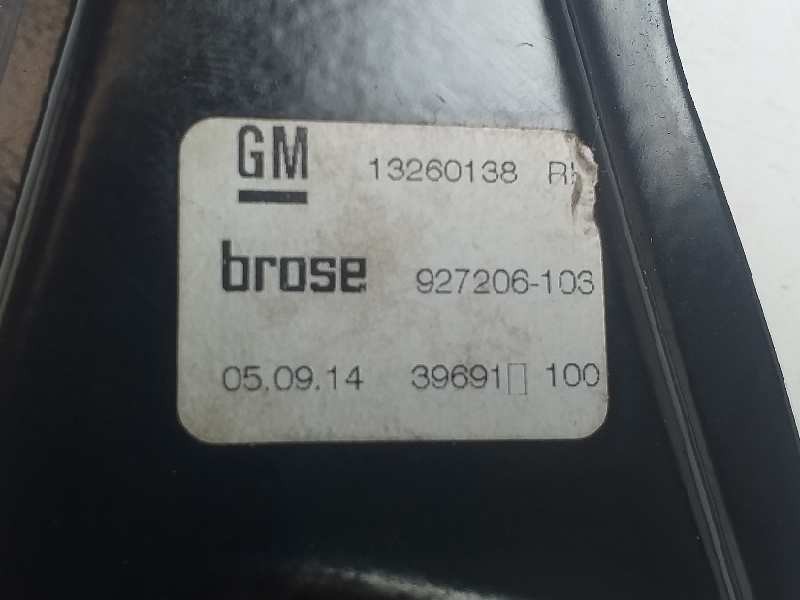 Recambio de elevalunas delantero derecho para opel zafira tourer excellence referencia OEM IAM 13260138 20951582 927206103