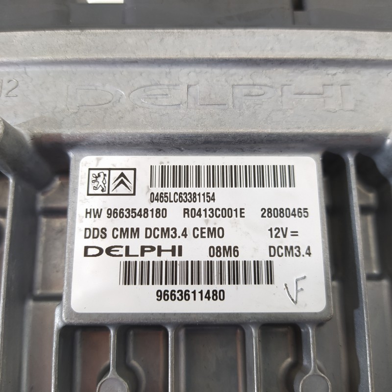 Recambio de centralita motor uce para peugeot 407 sw 2.0 16v hdi fap cat (rhr / dw10bted4) referencia OEM IAM 9663611480 9663548