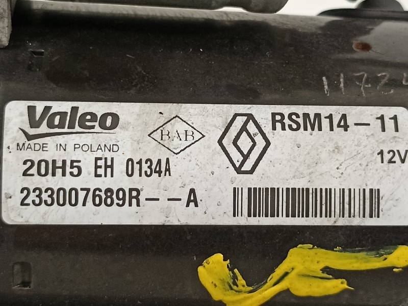 Recambio de motor arranque para renault clio iv limited referencia OEM IAM 233007689R  