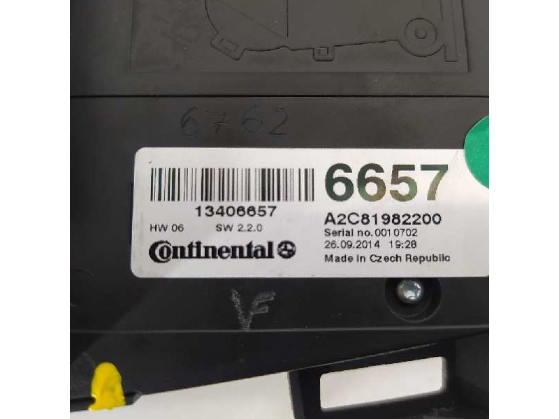 Recambio de sistema navegacion gps para opel zafira tourer excellence referencia OEM IAM 13406657 6657 A2C81982200