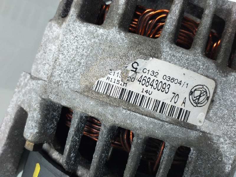 Recambio de alternador para fiat panda (169) 1.2 8v alessi referencia OEM IAM 46843093 MS1022118220 C132036041