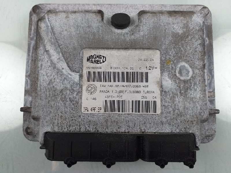Recambio de centralita motor uce para fiat panda (169) 1.2 8v alessi referencia OEM IAM 55190098 6160112400 