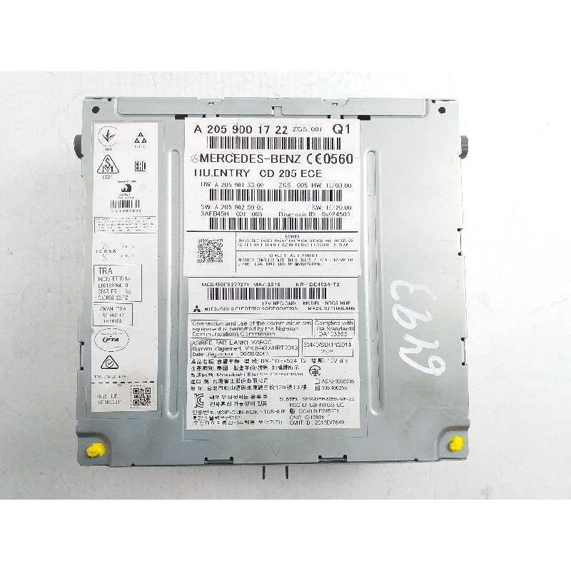 Recambio de sistema navegacion gps para mercedes-benz clase c (w205) familiar c 220 t cdi bluetec edition 1 (205.204) referencia