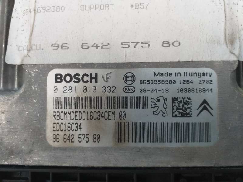 Recambio de centralita motor uce para citroën c4 berlina lx referencia OEM IAM 9664257580 0281013332 