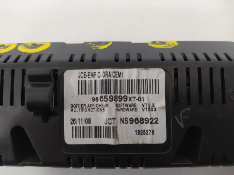 Recambio de pantalla multifuncion para citroën c3 1.6 hdi audace referencia OEM IAM 96659899XT  