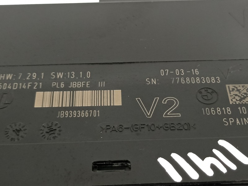 Recambio de modulo confort para bmw serie 5 lim. (f10) 520d efficientdynamics edition referencia OEM IAM 7768083083  