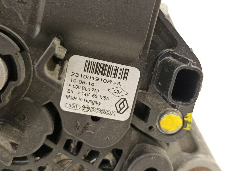 Recambio de alternador para dacia dokker ambiance referencia OEM IAM 231001910R  