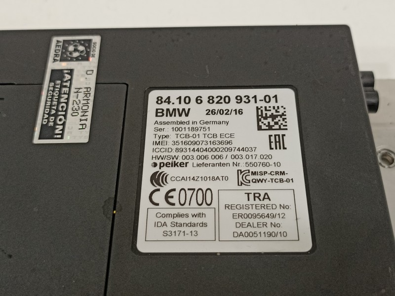Recambio de modulo electronico para bmw serie 5 lim. (f10) 520d efficientdynamics edition referencia OEM IAM 8410682093101 26090