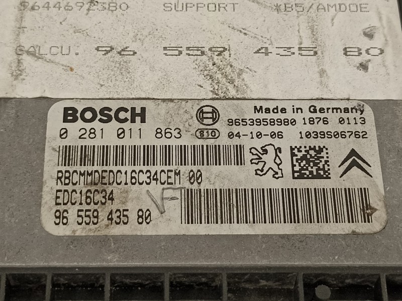 Recambio de centralita motor uce para citroën c4 berlina sx referencia OEM IAM 9655943580  