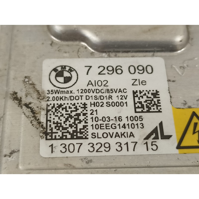 Recambio de centralita faros xenon para bmw serie 5 lim. (f10) 520d efficientdynamics edition referencia OEM IAM 7296090 6311731