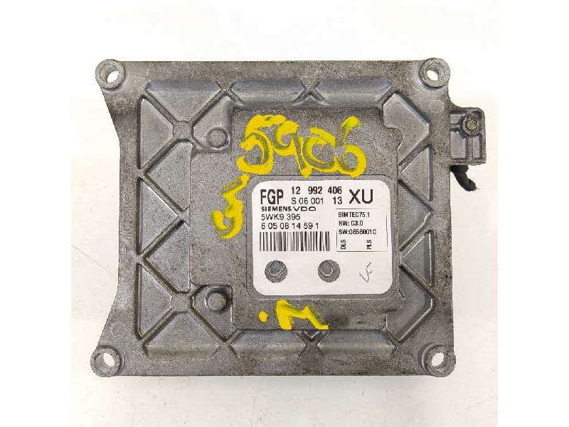 Recambio de centralita motor uce para opel astra twin top cosmo referencia OEM IAM 12992406 5WK9395 6050814591