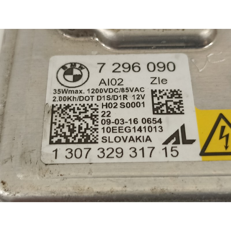 Recambio de centralita faros xenon para bmw serie 5 lim. (f10) 520d efficientdynamics edition referencia OEM IAM 7296090 6311731