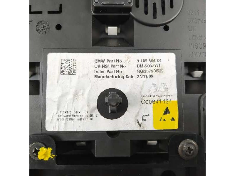 Recambio de cuadro instrumentos para mini mini (r56) cooper d referencia OEM IAM 9189504 BM508931 RG25723525