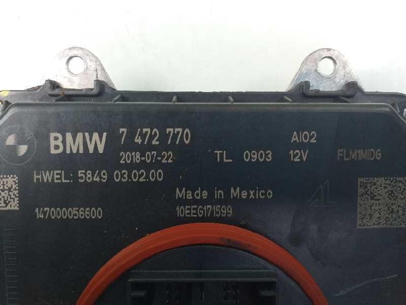 Recambio de centralita faros xenon para bmw serie x3 (g01) xdrive20d xline referencia OEM IAM 7472770  