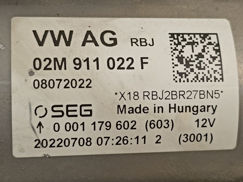 Recambio de motor arranque para seat ibiza (kj1) reference referencia OEM IAM 02M911022F 0001179602 20220708
