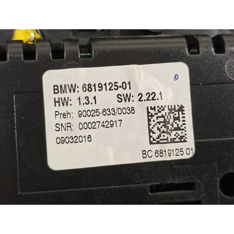 Recambio de mando climatizador para bmw serie 5 lim. (f10) 520d efficientdynamics edition referencia OEM IAM 681912501 613193284