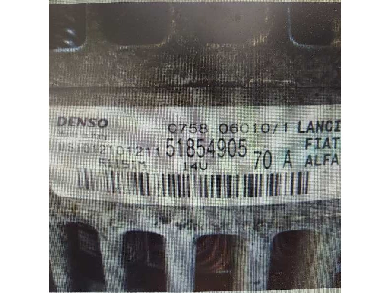 Recambio de alternador para fiat doblo active referencia OEM IAM 51854905 MS1012101211 C75806010