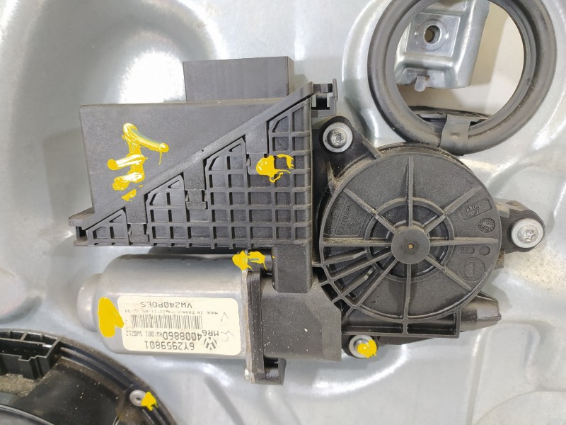 Recambio de elevalunas delantero derecho para volkswagen polo (9n3) advance referencia OEM IAM 6Q4837402S 6Y2959801 