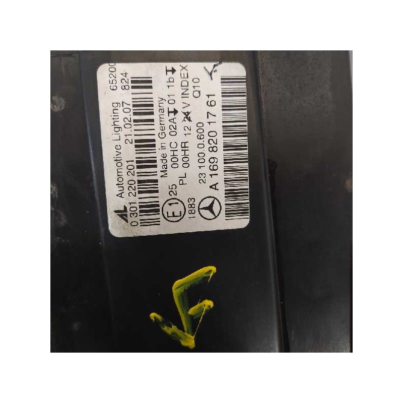 Recambio de faro izquierdo para mercedes-benz clase b (w245) 180 cdi (245.207) referencia OEM IAM A1698201761 0301220201 