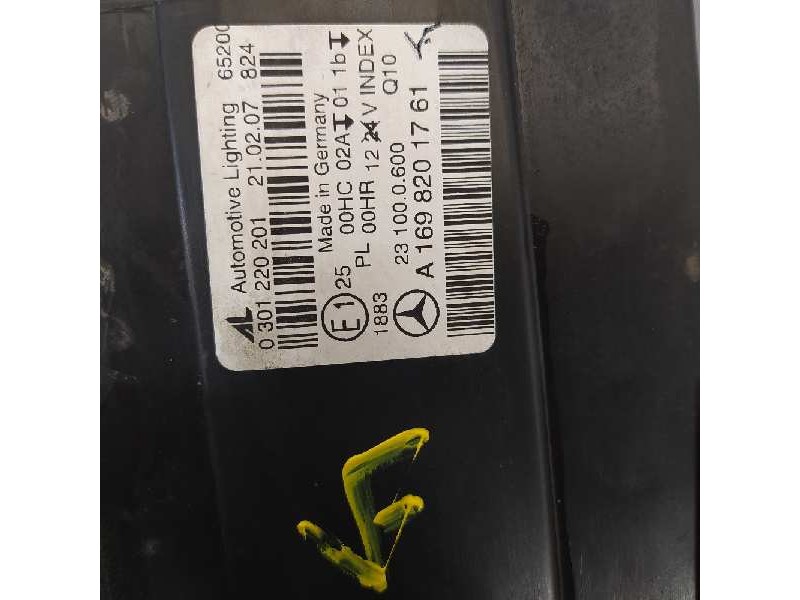 Recambio de faro izquierdo para mercedes-benz clase b (w245) 180 cdi (245.207) referencia OEM IAM A1698201761 0301220201 