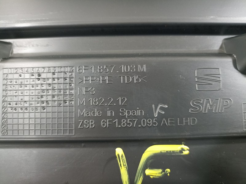 Recambio de guantera para seat ibiza (kj1) reference referencia OEM IAM 6F1857103M 6F1857095AE 