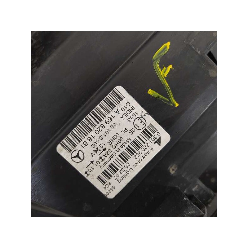 Recambio de faro derecho para mercedes-benz clase b (w245) 180 cdi (245.207) referencia OEM IAM A1698201861 0301220202 