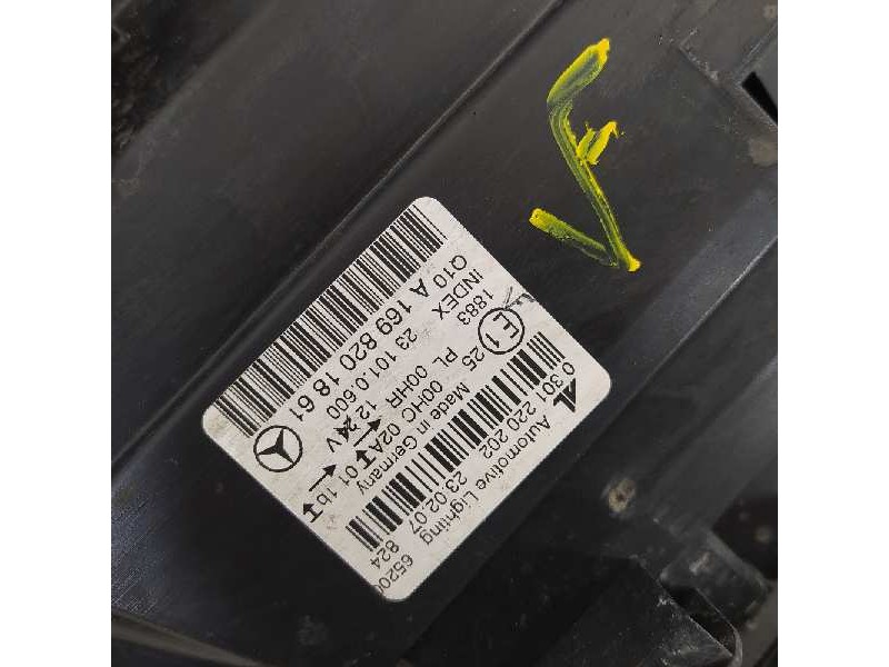 Recambio de faro derecho para mercedes-benz clase b (w245) 180 cdi (245.207) referencia OEM IAM A1698201861 0301220202 