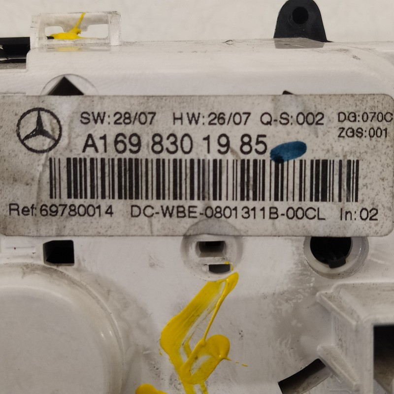 Recambio de mando climatizador para mercedes-benz clase b (w245) 180 cdi (245.207) referencia OEM IAM A1698301985  