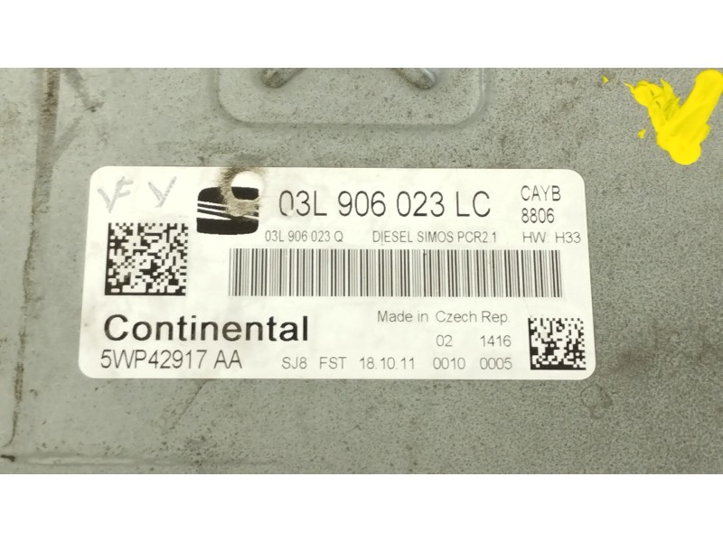 Recambio de centralita motor uce para seat ibiza (6j5) stylance / style referencia OEM IAM 03L906023LC 5WP42917AA 