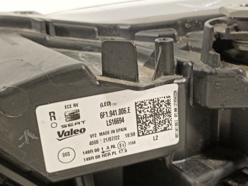 Recambio de faro derecho para seat ibiza (kj1) reference referencia OEM IAM 6F1941006E  