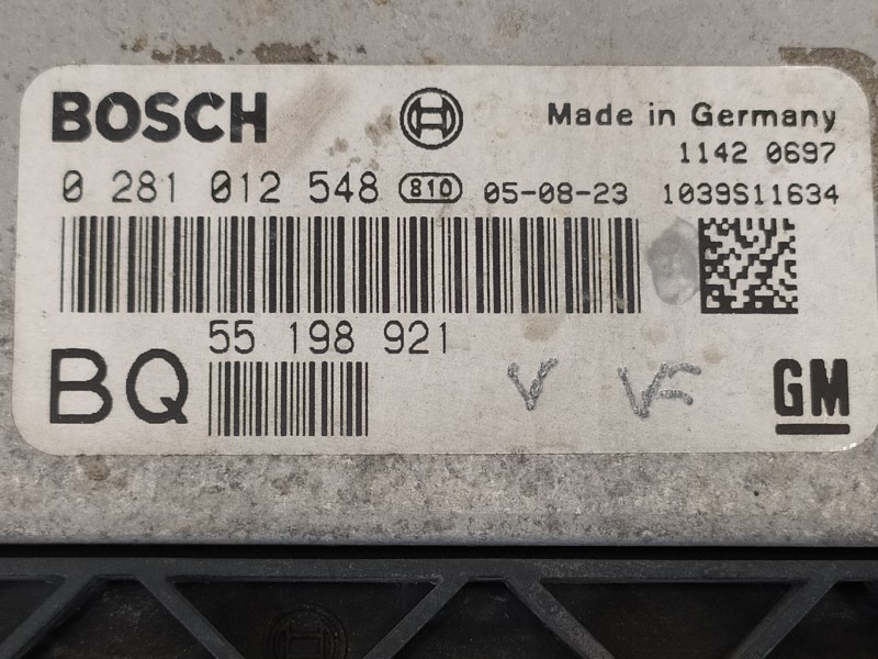 Recambio de centralita motor uce para opel astra gtc sport referencia OEM IAM 55198921 0281012548 