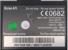 Recambio de pantalla multifuncion para renault scenic iii dynamique referencia OEM IAM 259154618R   2