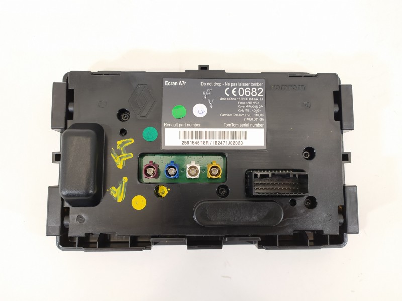 Recambio de pantalla multifuncion para renault scenic iii dynamique referencia OEM IAM 259154618R  