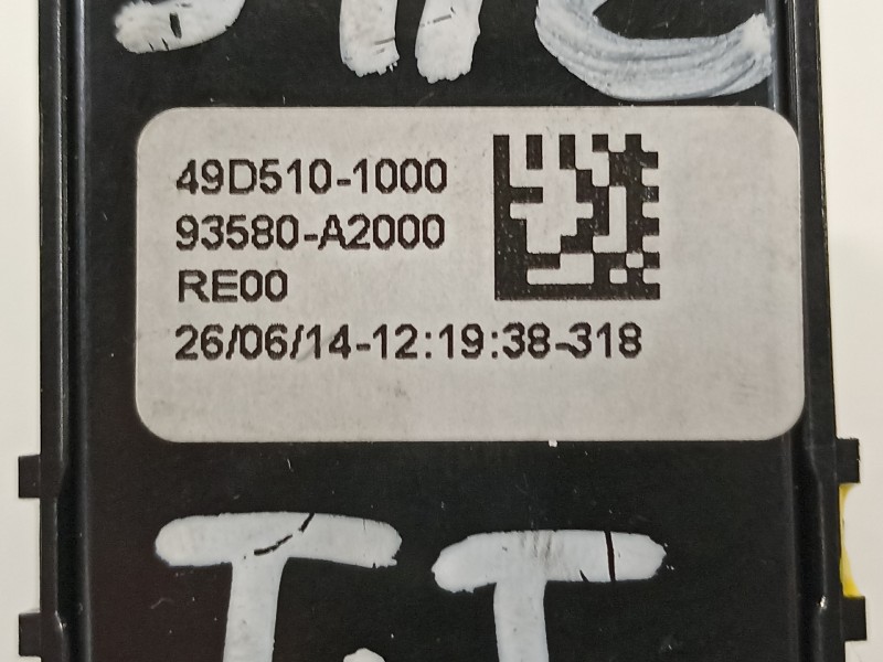 Recambio de mando elevalunas trasero izquierdo para kia cee´d concept referencia OEM IAM 93580A2000 49D5101000 