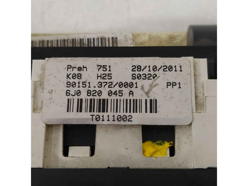 Recambio de mando calefaccion / aire acondicionado para seat ibiza (6j5) stylance / style referencia OEM IAM 6J0820045A  