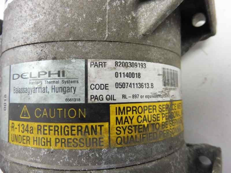 Recambio de compresor aire acondicionado para renault scenic ii confort dynamique referencia OEM IAM 8200309193 05074113613 