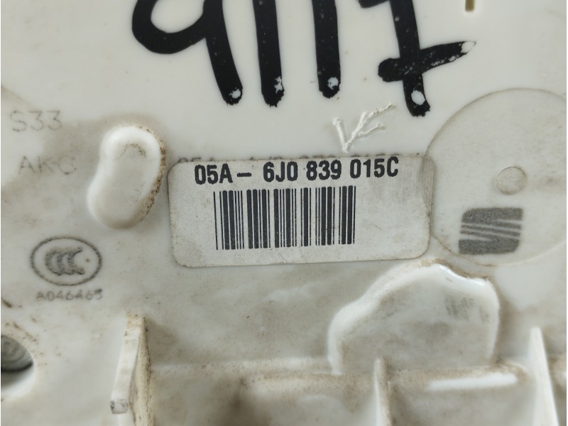 Recambio de cerradura puerta trasera izquierda para seat ibiza (6j5) stylance / style referencia OEM IAM 6J0839015C  