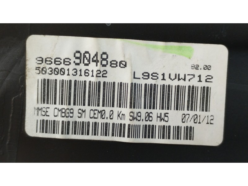 Recambio de cuadro instrumentos para citroën berlingo cuadro sx referencia OEM IAM 9666904880  