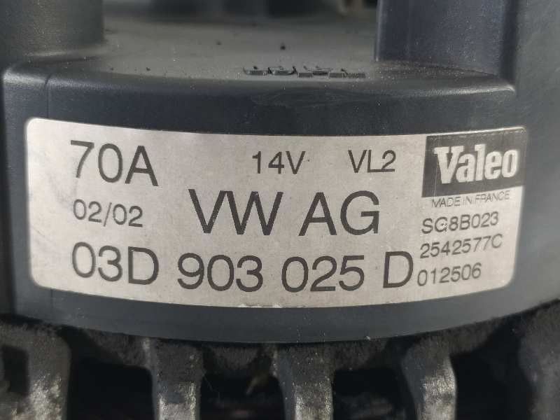 Recambio de alternador para seat ibiza (6l1) stella referencia OEM IAM 03D903025D SC8B023 2542577C