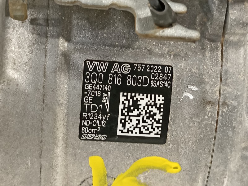 Recambio de compresor aire acondicionado para seat ibiza (kj1) reference referencia OEM IAM 3Q0816803D 757202207 GE4471407018