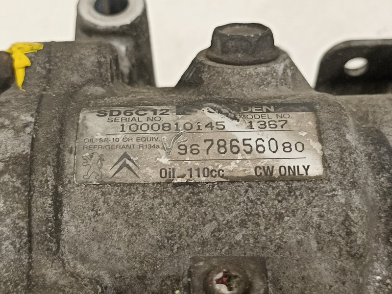 Recambio de compresor aire acondicionado para citroën berlingo cuadro sx referencia OEM IAM 9678656080  