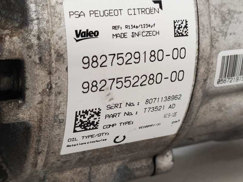 Recambio de compresor aire acondicionado para peugeot 308 sw allure referencia OEM IAM 9827529180 9827552280 