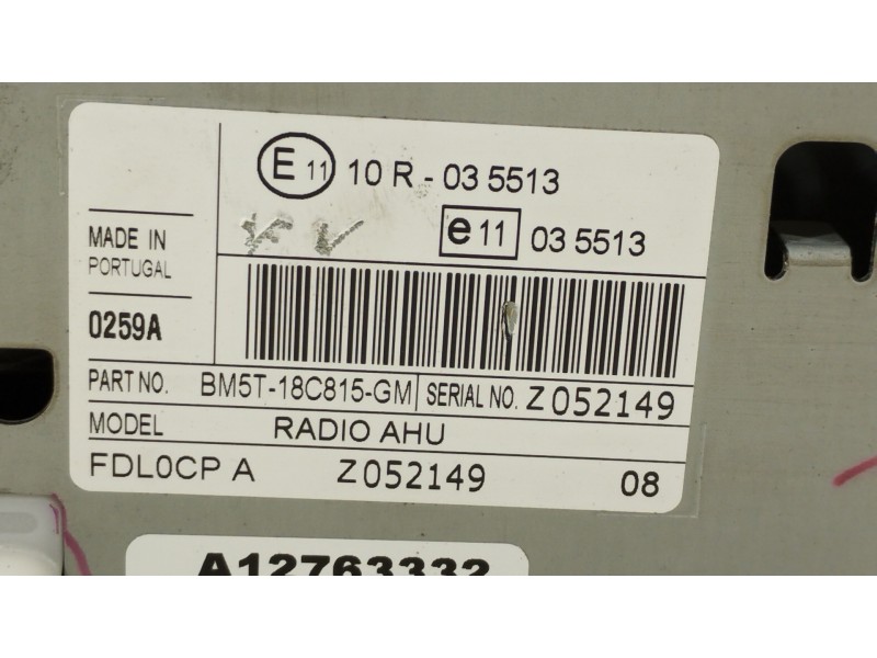 Recambio de sistema audio / radio cd para ford focus lim. trend referencia OEM IAM BM5T18C815GM  