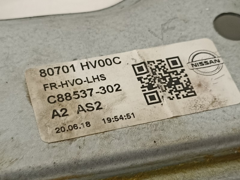 Recambio de elevalunas delantero izquierdo para nissan qashqai (j11) 360 referencia OEM IAM 80701HV00C  